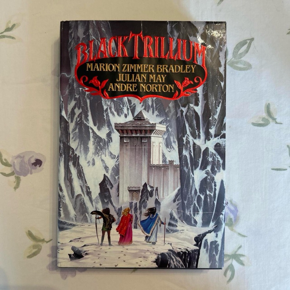 90s Vintage Whimsigoth Academia Fantasy Black Trillium First Edition Book